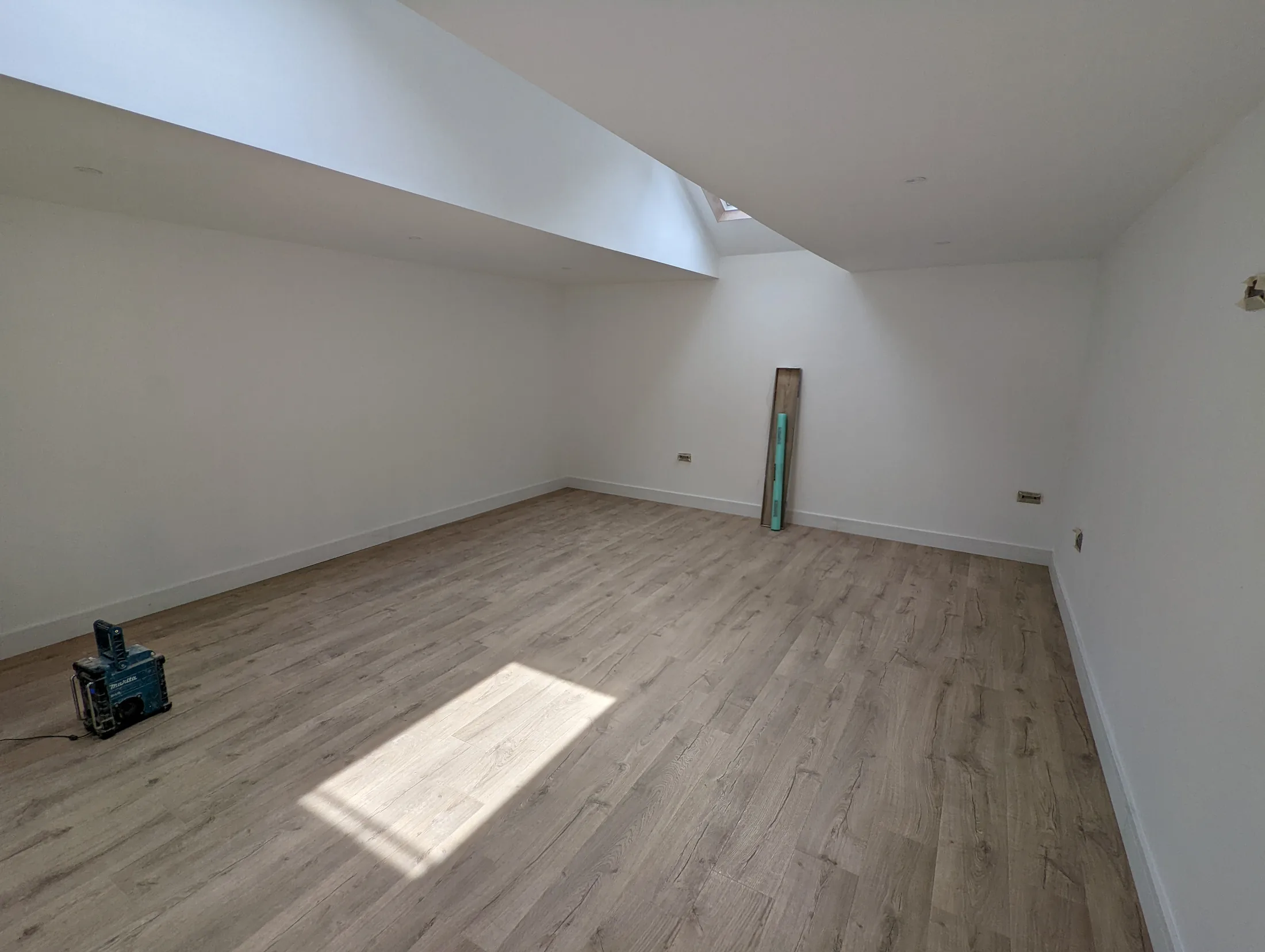 Renovation interior during finishing work